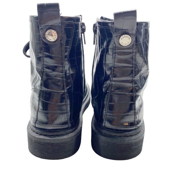 Steve Madden Black Vegan Flann Combat Boots 7 - Picture 4 of 11